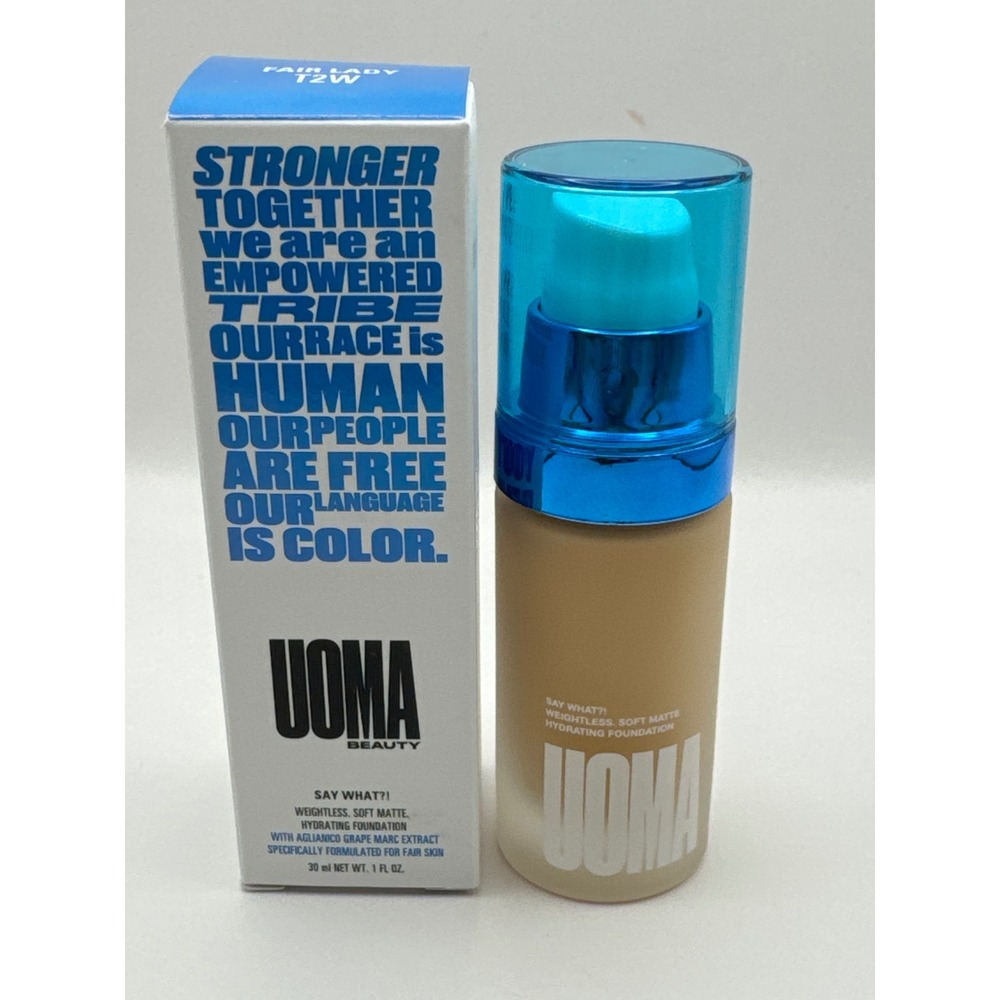 UOMA Beauty Say What?! Weightless Soft Matte Hydrating Foundation Fair Lady T2W